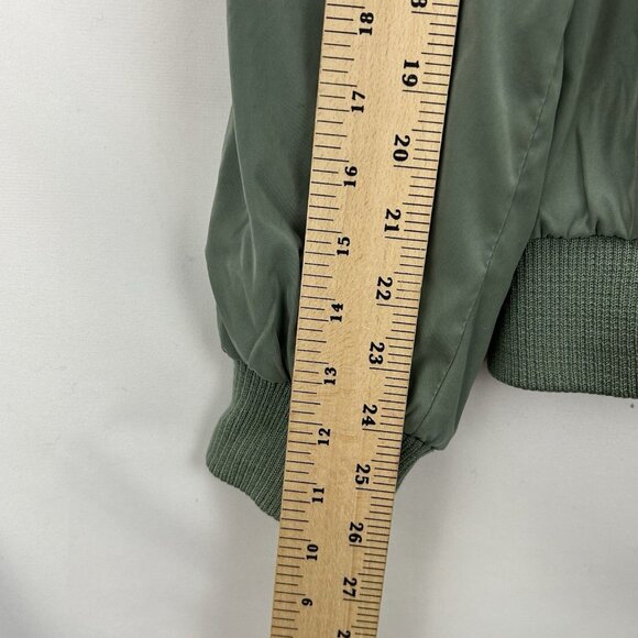 Faconnable Jacket Men Large Green Fullzip Dad Casual Bomber Coat Windbreaker Y2K - Picture 6 of 16